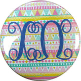 Chi Omega Tribal Printed Button