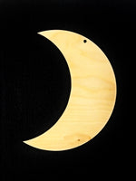 Gamma Phi Beta Crescent Moon Wood Board