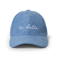 Delta Delta Delta Embroidered Corduroy Hat