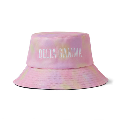 Delta Gamma Tie Dye Pastel Bucket Hat