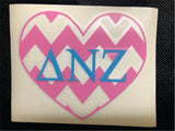 Delta Nu Zeta Chevron Vinyl Decals - Discontinued