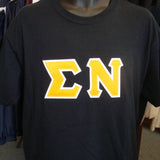 Sigma Nu Greek Letter Tee