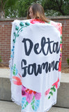 Delta Gamma Fringe Towel Blanket