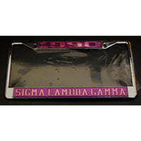 Sigma Lambda Gamma 1990 License Frame