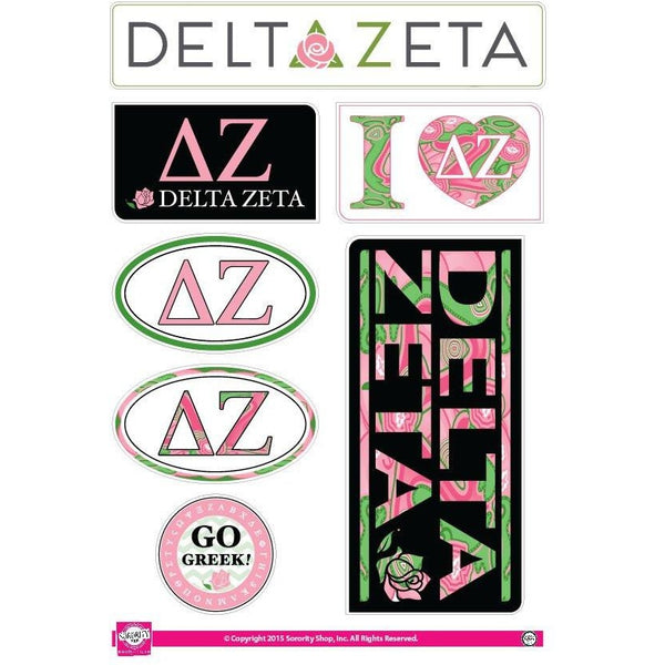 Delta Zeta Lifestyle Sticker Sheet