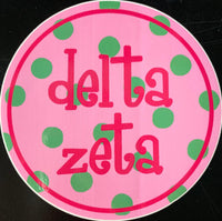 Delta Zeta Vinyl Decal