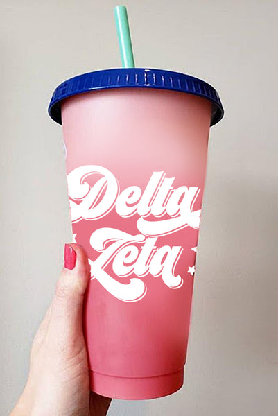 Delta Zeta Color Changing Cups