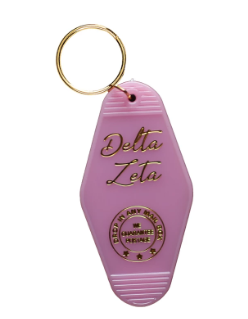 Delta Zeta Motel Keychain