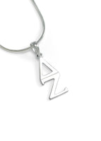 Delta Zeta Sterling Silver Lavaliere