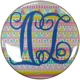 Delta Zeta Tribal Printed Button
