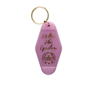 Delta Phi Epsilon Motel Keychain