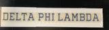 Delta Phi Lambda Horizontal Decal