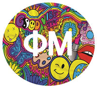 Phi Mu Printed Button Collection