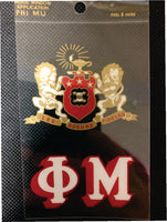 Phi Mu Window Cling - Discontinued