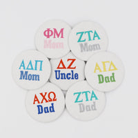 Sorority Family Embroidered 3" Button