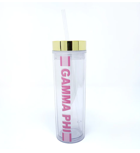 Gamma Phi Beta Striped Water Bottle