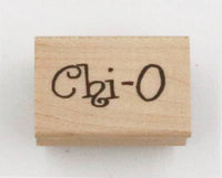 Chi Omega Rubber Stamp