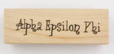 Alpha Epsilon Phi Rubber Stamp