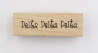 Delta Delta Delta Rubber Stamp