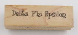 Delta Phi Epsilon Rubber Stamp