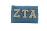 Zeta Tau Alpha Waffle Make-Up Bag with Chenille Letters
