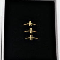 Alpha Omicron Pi Stacked Rings