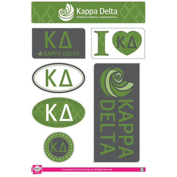 Kappa Delta Lifestyle Sticker Sheet