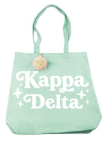 Kappa Delta Pom Pom Tote Bag