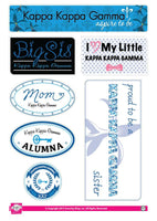 Kappa Kappa Gamma Family Sticker Sheet