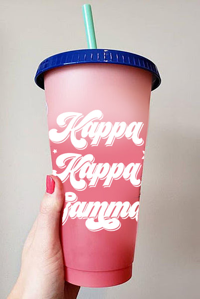 Kappa Kappa Gamma Color Changing Cups