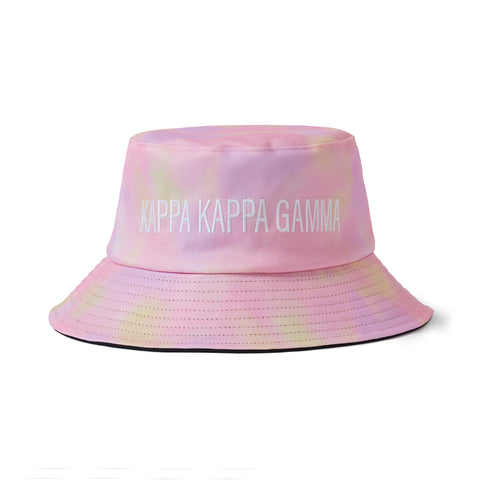 Kappa Kappa Gamma Tie Dye Pastel Bucket Hat