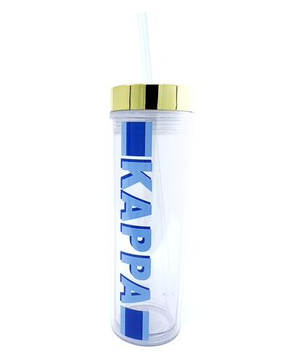 Kappa Kappa Gamma Striped Water Bottle