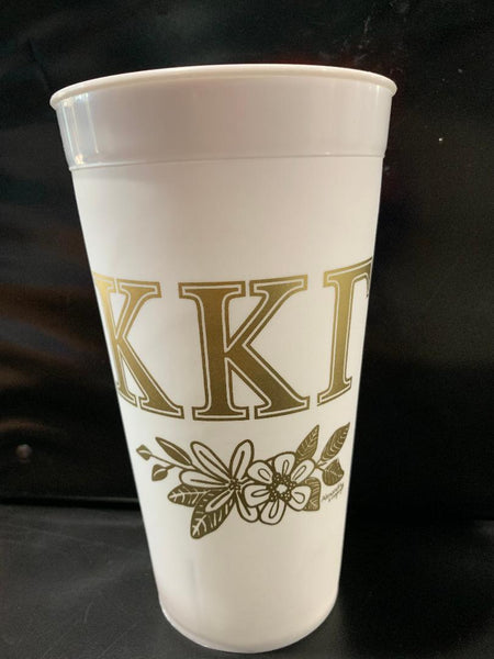 Kappa Kappa Gamma White and Gold Cup