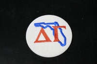 Delta Gamma Florida Outline Game Day Embroidered Button