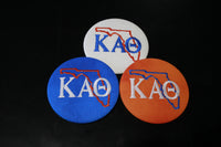 Kappa Alpha Theta Florida Outline Game Day Embroidered Button