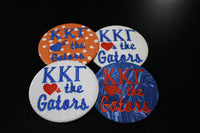 Kappa Kappa Gamma "Hearts the Gators" Game Day Embroidered Button