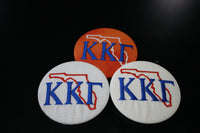 Kappa Kappa Gamma Florida Outline Game Day Embroidered Button