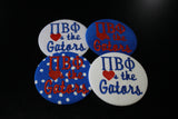 Pi Beta Phi "Hearts the Gators" Game Day Embroidered Button