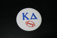 Kappa Delta Football Embroidered Button