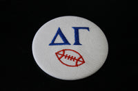 Delta Gamma Football Embroidered Button
