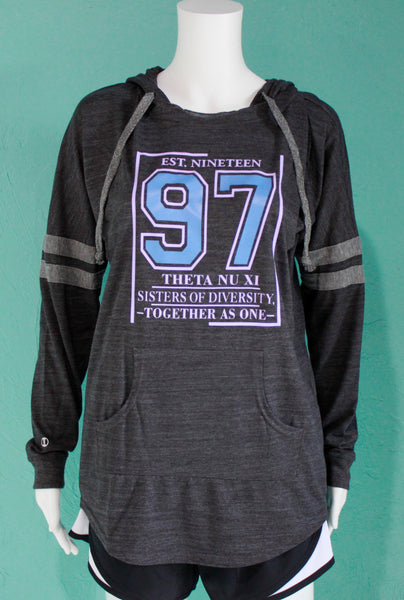 Theta Nu XI Vinyl Hoodie