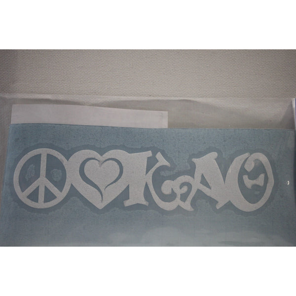 Kappa Alpha Theta Peace Love Decal