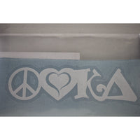 Kappa Delta Peace Love Decal