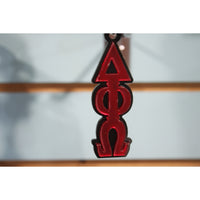 Delta Phi Omega Greek Letter Acrylic Keychain