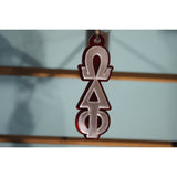 Omega Delta Phi Greek Letter Acrylic Keychain