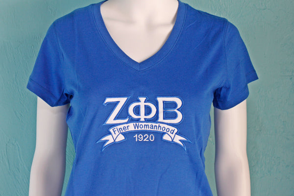 Zeta Phi Beta Banner Tee - Discontinued