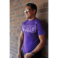 Sigma Lambda Beta Satin-Stitch Greek Letter Tee