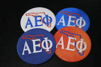 Alpha Epsilon Phi Florida Outline Game Day Embroidered Button