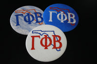 Gamma Phi Beta Florida Outline Game Day Embroidered Button