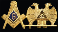 Mason Blue Lodge/32 Lapel Pin